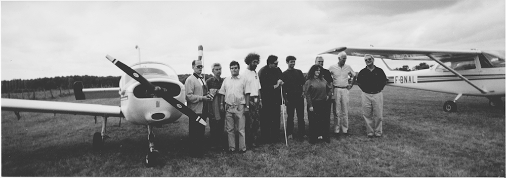 Les membres de l'APAF en 1994 sur le terrain de Bazas